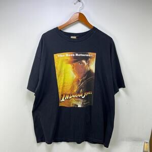 Vintage Indiana Jones Crystal Skull Movie Promo T Shirt 2XL